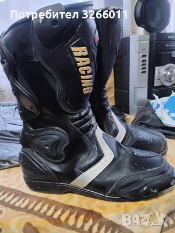 Кожени мото ботуши , снимка 6 - Мъжки ботуши - 53215102