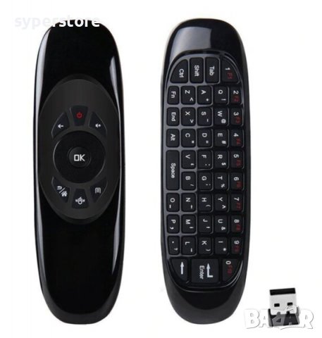 Мишка безжична с клавиатура малка с жироскоп Digital One SP00486 wireless с приемник и батерия