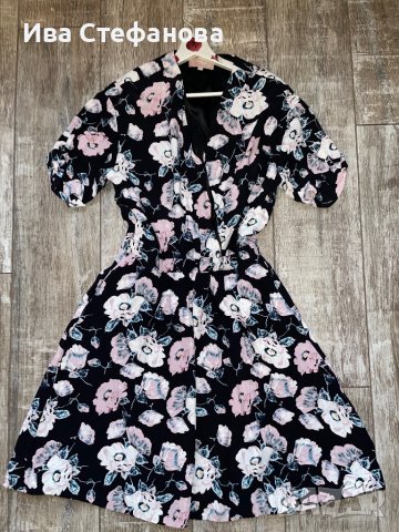 Разкошна нова елегантна рокля флорален принт цветя XL 2XL, снимка 5 - Рокли - 40241517