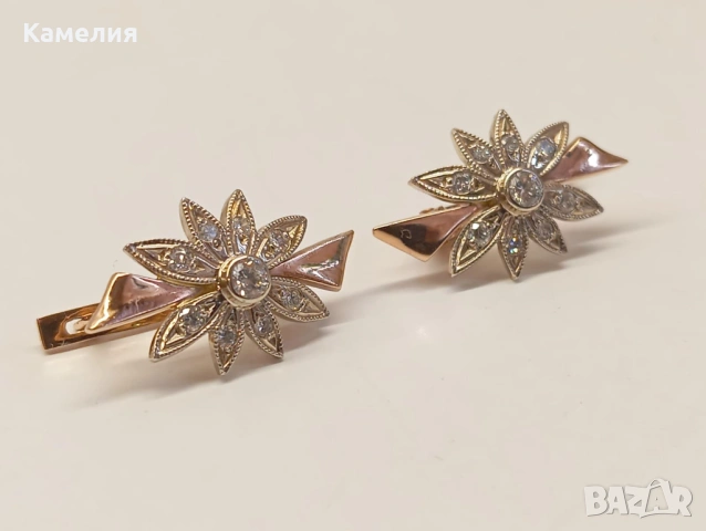 Руско злато , снимка 2 - Обеци - 53927008