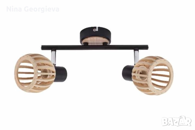 Спот Woody, E14, 1 x max 40W, красота и стил в едно, снимка 7 - Лампи за таван - 52480786