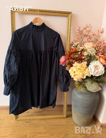 ONLY Нова памучна рокля тип риза, снимка 12 - Рокли - 54056612