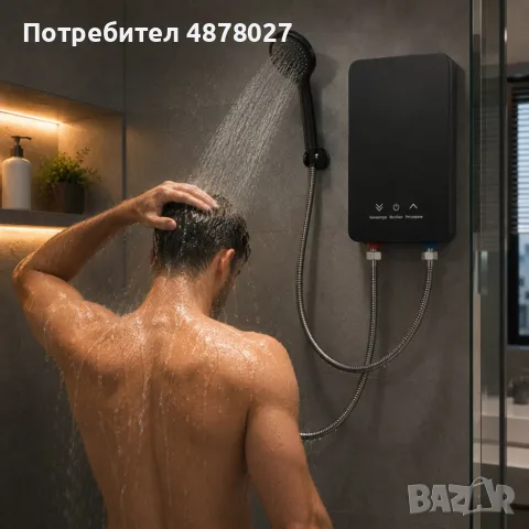 Термостатичен проточен бойлер 5500W с моментално загряване на водата за 3 секунди, снимка 6 - Бойлери - 56233447