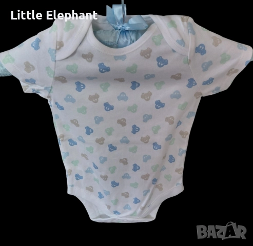 Боди с къс ръкав с колички за 12-18 мес момченце"Little car,Англия/ново