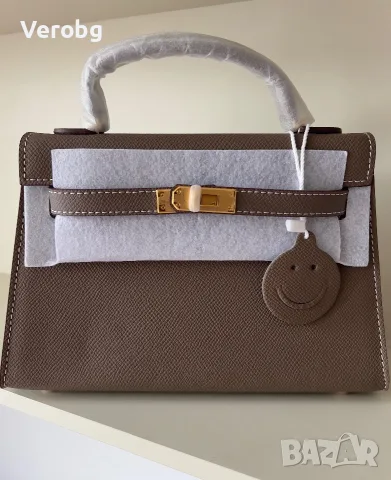 Нова чанта Hermes Kelly mini 19cm, снимка 3 - Чанти - 55779795