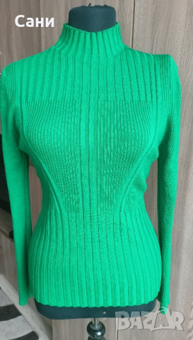 Зелено поло, снимка 4 - Блузи с дълъг ръкав и пуловери - 43855942