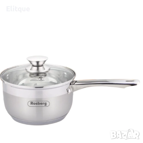 Касерола с капак  Rosberg 16, 18, 20 см.  неръждаема стомана, снимка 6 - Други - 52889050