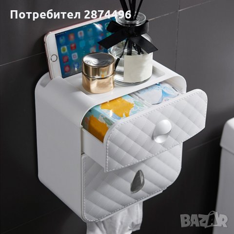 27500  поставка за тоалетна хартия с рафт и чекмедже, снимка 9 - Други - 35343900