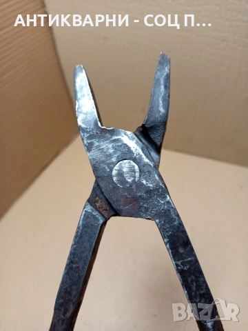 Стари Масивни Ръчно Ковани Ковашки Клещи., снимка 4 - Антикварни и старинни предмети - 51726170