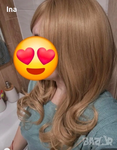 Руса перука като естествена коса стои , снимка 4 - Аксесоари за коса - 54352505