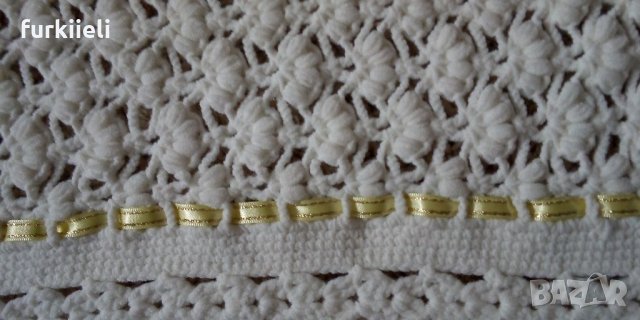 Ръчно плетено детско одеало 1.10/1.10 м.