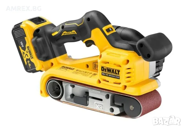 Акумулаторен лентов шлайф DeWALT DCW220 – 18 V, 75×533 мм, 2×5.0 Ah + TSTAK