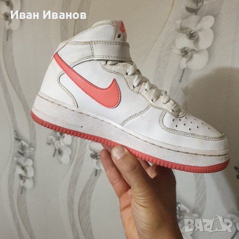 оригинални маратонки  NIKE AIR FORCE 1 MID GLOW  номер 38,5, снимка 6 - Маратонки - 42855235