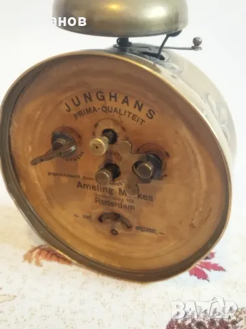 Стар механичен будилник, настолен часовник, снимка 5 - Антикварни и старинни предмети - 47999996