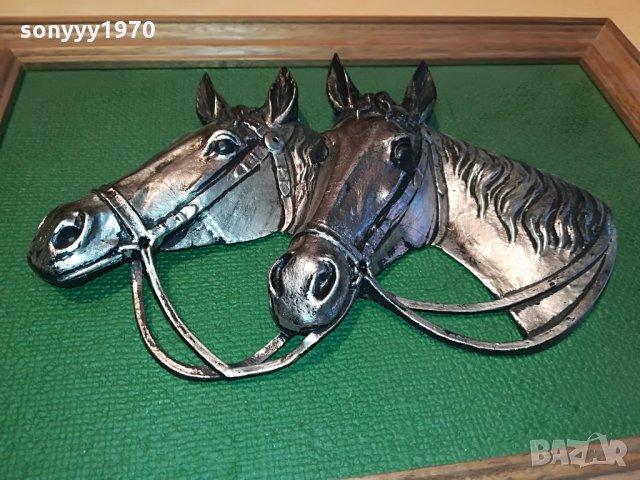 картина коне-внос германия 2208212031, снимка 3 - Антикварни и старинни предмети - 33890688