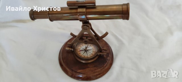 Магнитен компас- старинен корабен уред- реплика, снимка 6 - Антикварни и старинни предмети - 37956314