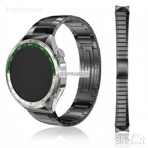 TITAN SPECIAL NO GAP Титаниева верижка каишка за Huawei Watch GT 5 46mm / GT 4 46mm, снимка 5 - Каишки за часовници - 55905455
