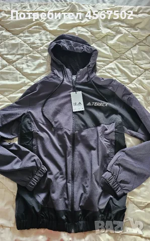 Сиво Яке Adidas Terrex размер S , снимка 2 - Якета - 56042712