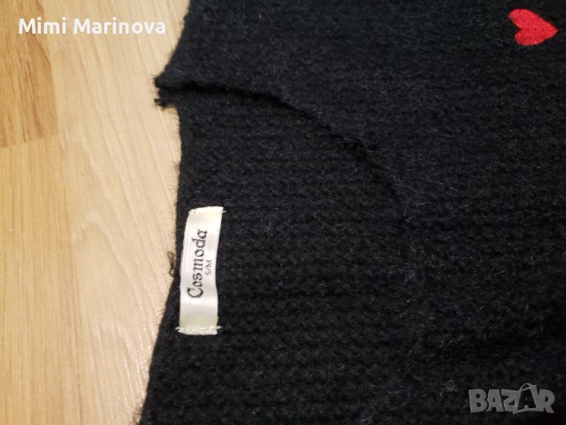 Черна плетена блуза , снимка 2 - Блузи с дълъг ръкав и пуловери - 38410237
