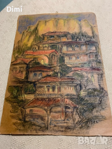 АРГИР МАНАСИЕВ пастел/пейзаж голям формат, снимка 2 - Картини - 52815484