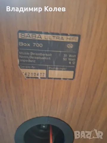 Hi-Fi тонколони Saba Box700, снимка 6 - Тонколони - 55778212