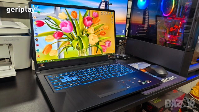 Геймърски 17.3” FullHD Лаптоп ASUS с Ryzen 9 / GTX 1660Ti / 16Gb RAM / SSD 1Tb