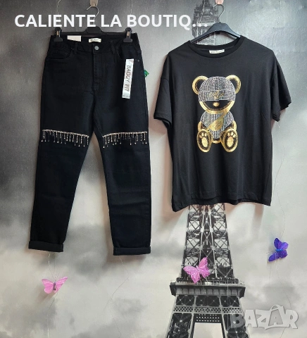 Черни дънки , снимка 3 - Дънки - 54242520