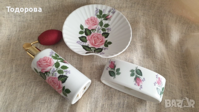 Порцеланов комплект от три части., снимка 4 - Антикварни и старинни предмети - 54091576