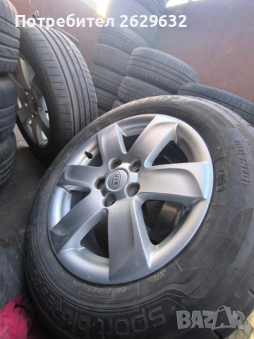 Джанти 16 цола с летни гуми за Киа 5x114.3, снимка 6 - Гуми и джанти - 52268742