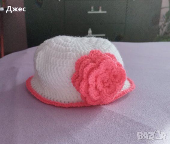 Бебешка шапка на една кука, снимка 2 - Бебешки шапки - 42839972