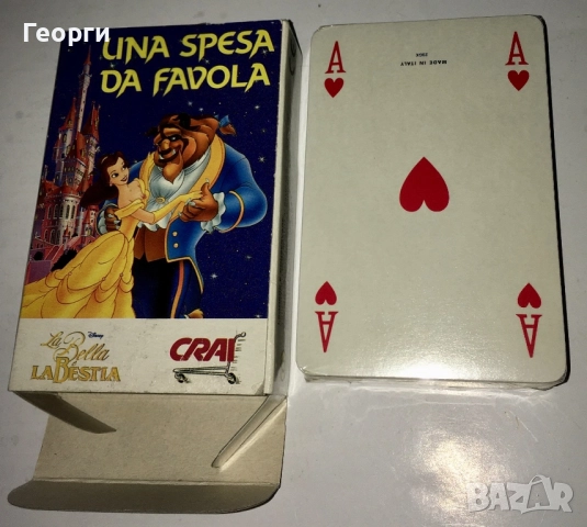 Нови! Красавицата и звяра - карти за игра от Италия (Beauty & The Beast) CRAI , снимка 2 - Карти за игра - 52776144