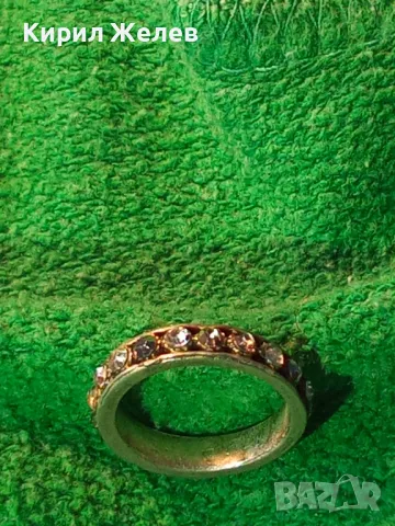 СТАР ПОСРЕБРЕН СКЪПОЦЕНЕН ПРЪСТЕН ХАЛКА от БЛАГОРОДНА СТОМАНА с ФАСЕТИРАНИ ЦИРКОНИ 48268, снимка 13 - Пръстени - 48901582