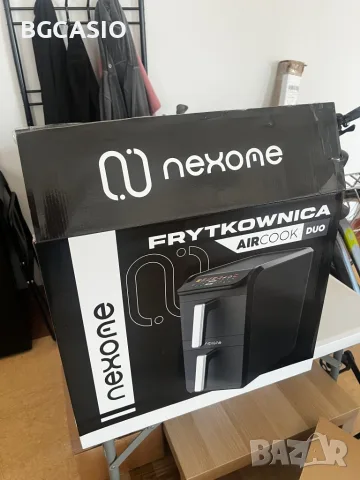 NexOne TwinFryer 11L – Двукамерен фритюрник с горещ въздух 2800W, две независими кошници, 8 програми, снимка 9 - Фритюрници - 56122202
