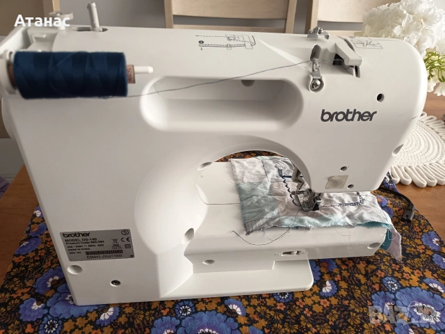 Шевна машина Brother DS-140, снимка 3 - Шевни машини - 54348011