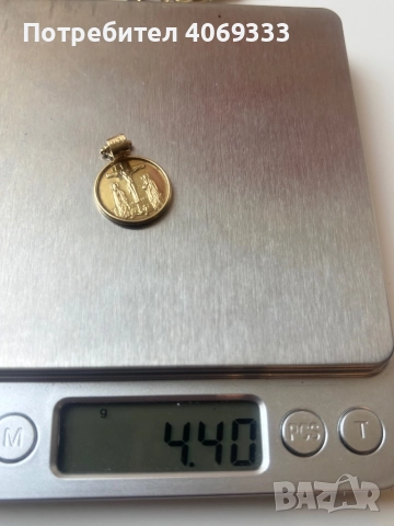 Златна висулка от 14 к злато, снимка 6 - Колиета, медальони, синджири - 52854947