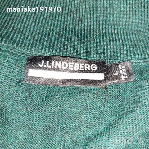 J.Lindeberg Golf Max Zip Neck Sweater (L) мъжка  блуза мерино 100% Merino Wool , снимка 7 - Пуловери - 38089613