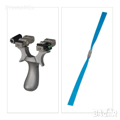 Прашка с лазер Relaxdays 10042993 Спортна прашка с мишени, снимка 5 - Други спортове - 50779332