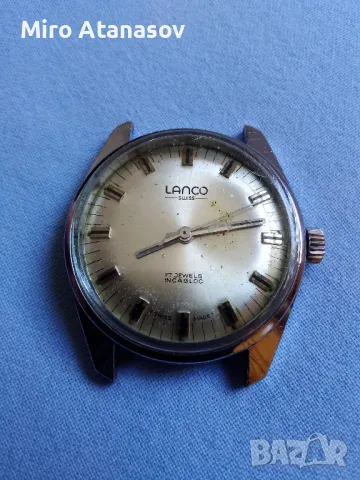 Мъжки часовник LANCO 17JEWELS SWISS, снимка 4 - Мъжки - 50259065
