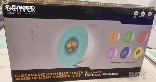 Часовник с лампа Denver , снимка 2 - Друга електроника - 49608747