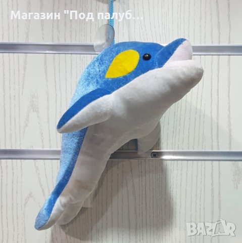 Нов плюшен син делфин, със звук, снимка 2 - Плюшени играчки - 29698946