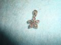 МИНИАТЮРНО СКЪПОЦЕННО ФИНО НЕЖНО МЕДАЛЬОНЧЕ с ЮВЕЛИРНО ФАСЕТИРАНИ ЦИРКОНИ 56871, снимка 3
