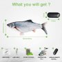 Интерактивна риба с дистанционно Floppy Fish Cat Toy, снимка 4
