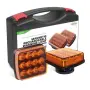 LED сигнална лампа маяк 12-24V оранжева 12 LED 2 броя, снимка 1