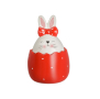 Великденски буркан за сладки Mercado Trade, Яйце, Червено зайче, снимка 2