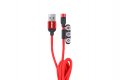 Комбо захранващ кабел с магнитен порт Lightning/USB C/micro USB 1м, снимка 2