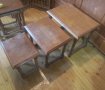 3 маси комплект, дървена маса, три броя, мебел, снимка 3
