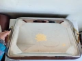 Прекрасен Италянски Позлатен Поднос 24К, снимка 2