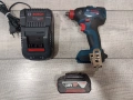 Акумулаторен гайковерт ударен BOSCH GDX 18V-200 с батерия и зарядно , снимка 1