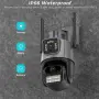 Двойна Smart WiFi безжична IP 6MPX камера 15108 + Подарък Карта памет HIKSEMI NEO 64GB 24369, снимка 2