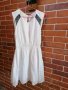 Бяла рокля Vero Moda S, снимка 1 - Рокли - 37325699